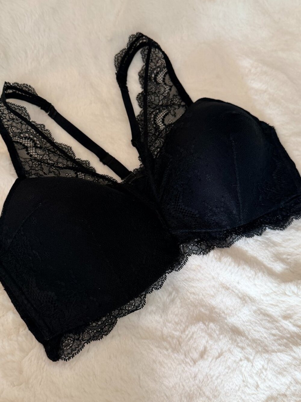 Gorgeous SPANX Undietech Black Lace Front-Fastening Bra - Size Medium